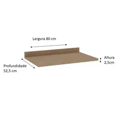 DF HOME - Cubierta Mueble Base 800 Studio - Ebano 1518.0001