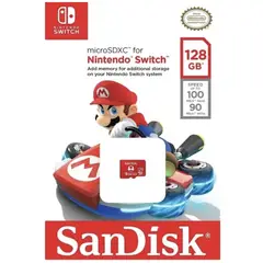 SANDISK - Tarjeta de memoria SDmicro Nintendo Switch 128GB MarioKart