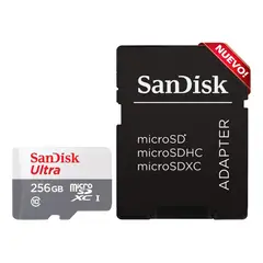 SANDISK - Tarjeta de Memoria MicroSDXC 256GB Ultra UHS-I Clase 10 100M/s