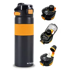 FELLOW - Termo Botella Termica Tauri By Mug Agua Cafe 800ML Amarillo
