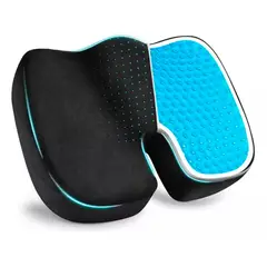 OFERTABKN - Cojín Asiento Memory Foam Y Gel Ortopédico Coxis Ergonomico