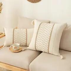 GENERICO - 1 Funda Decorativas Boho Marroquí Cojin Decoración A22