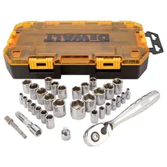 DEWALT - Set 34 dados con impulsión de 1/4” y 3/8” DWMT73804