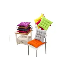 GENERICO - Cojines De Silla Cuadrado Liso Colores Set 6 unidades
