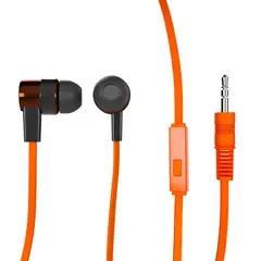 XTECH - Audífonos Con Micrófono Earbuds On The Go Xtg-235 - Naranja