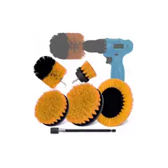 GENERICO - Limpieza De Auto Y Hogar Set Cepillos Taladro 6 Piezas