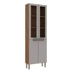 DF HOME - Despensa Alta 4 Puertas de Vidrio Conecta Fendi 1317L.0002