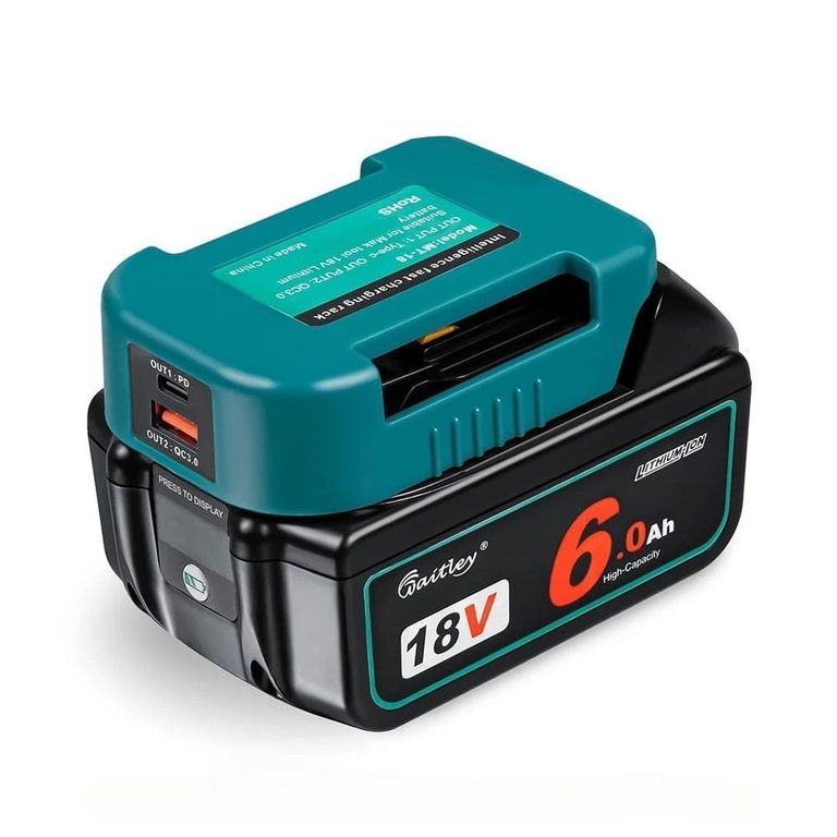 Adaptador Bateria Makita Usb Usb-C Para Carga De Dispositivo