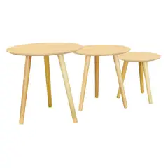 HABITA2 CHILE - Trio de Mesa de centro-Madera
