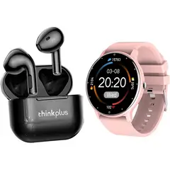 LENOVO - ZL02D reloj inteligente deportivo + combo LP40 -Rosa