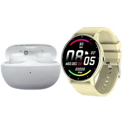XIAOMI - ZL02D reloj inteligente deportivo+combo Buds3Lite-Amarillo