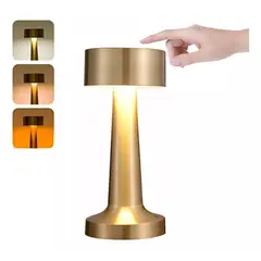 TNAKIEX - Lámpara de mesa LED metal - champagne gold
