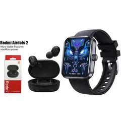 XIAOMI - F16-Negro reloj inteligente deportivo+combo Redmi AirDots2