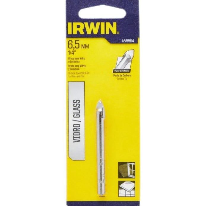 Broca para vidrio 6.5 x 65mm 1/4" IW5584