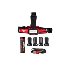 MILWAUKEE - Linterna frontal de bajo perfil USB Redlithium