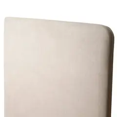 KABECEROS - RESPALDO CURVO - 2 PLAZA - VELVET COLOR BEIGE