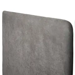 KABECEROS - RESPALDO CURVO - 2 PLAZAS - VELVET COLOR GRIS