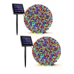 SHOP EHOME BAG - Guirnalda Pack X2 Solar Navideña 10 Metros Multicolor