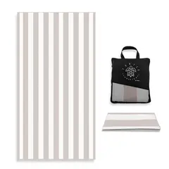 FITNICS - Toalla De Microfibra Secado Rapido + Estuche - Beige