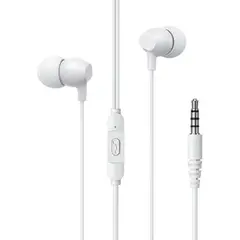 USAMS - Audifonos Manos Libres Jack 3.5 Mm EP47 Con Microfono Negro