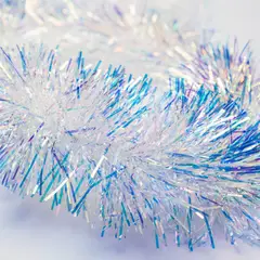 GENERICO - 3 Guirnaldas metálicas anchas IRIDISCENTES