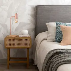 KABECEROS - RESPALDO LAVABLE CON FUNDA FUELLE - KING - LINO TUCUMAN GRIS