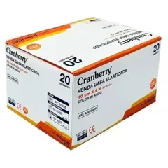 CRANBERRY - Venda Gasa Elasticada Blanca 10 Cm X 4 Mts - Caja X20 Unid