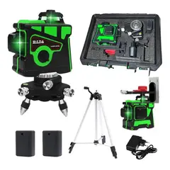 U BUY - Nivel Laser Profesional 12 Líneas + Maletín + Trípode Verde