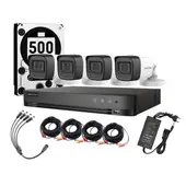 HIKVISION - Kit 4 Camaras 4 Bala Fhd 1080p Lite Dd 500gb