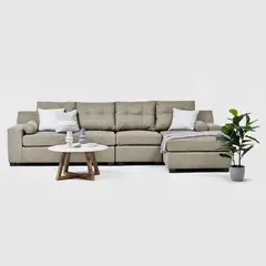 INNOVAMUEBLES - Seccional Botticelli XL Derecho Tela Beige YF.