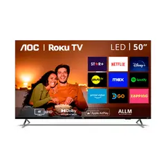 AOC - Roku TV LED 50” UHD 4K Smart TV 50U6125