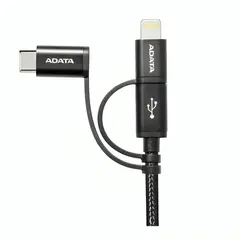 OEM - CABLE ADATA MICRO USB 3 EN 1 BLACK