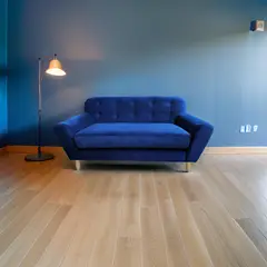 MUEBLES NEW - SOFA DOS CUERPOS AZUL FELPA