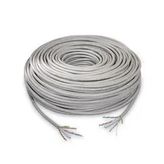 GENERICO - ROLLO CABLE DE RED UTP CAT 6E 100M COMPATIBLE USO INTERIOR Y EXTERIOR