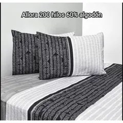 GENERICO - Sabanas Cannon Home 200 Hilos King. Diseño Allora