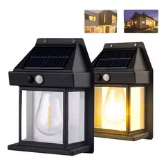 GENERICO - Lámpara de pared solar para exteriores