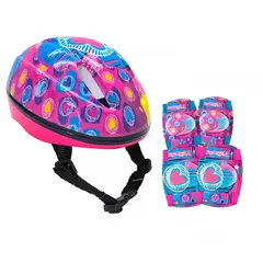 RUSH GIRL - Set De Protecciones Casco Rodillera Codera Corazon