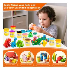 GENERICO - Set 24 Colores De Plasticina Juguete De Niños 24x50g 1.2kg