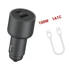 XIAOMI - Cargador Para Auto De 100W Cable Tipo - C