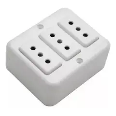 GENERICO - Tomacoriente Casquete Sobrepuesto Hembra Triple 10a