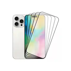 GENERICO - Pack 4 Láminas Mica De Vidrio Templado Pantalla Para iPhone 16 Pro Max