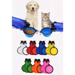 COCO PET'S - Botella De Agua y Pellet Mascotas - Amarillo