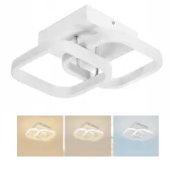 KUANGYE - Moderna Lámpara Led De Techo 22w Con 3 Modos. Corredor Dormitorio