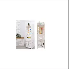 GENERICO - Estante Organizador De Baño Diseño Torre Blanco