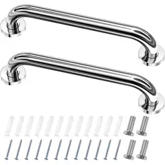 KUANGYE - 2 Barras De Seguridad Para Baño Apoyo 40cm Pasamanos Acero