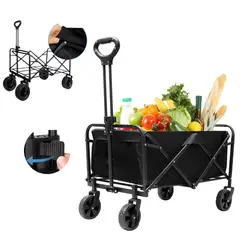 GENERICO - Carrito De Compras Camping Picni Color Negro
