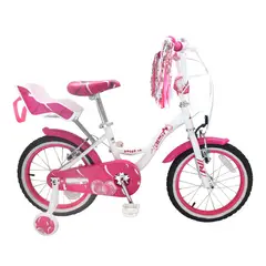 BEST - Bicicleta Dolce Aro 16 Acero Silla Porta Muñeca