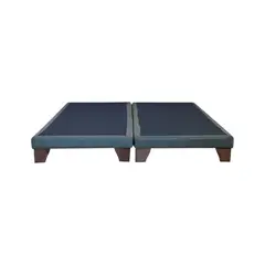 BLOCCARE - Base De Cama Full Dividida Box 13 cm largo 200cm con patas madera 11cm
