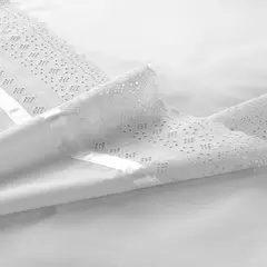 ANDES - SABANA 144 HILOS BRODERIE BLANCO 2 PLAZA