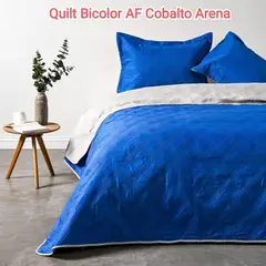 CANNON - Quilt de Verano AF King Bicolor Cobalto Arena